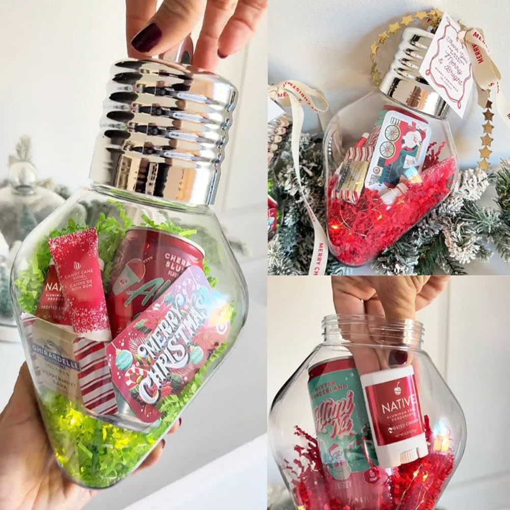 Pendant Lighting Christmas Decor - Рождественская лампочка, подарочная банка, украшение для