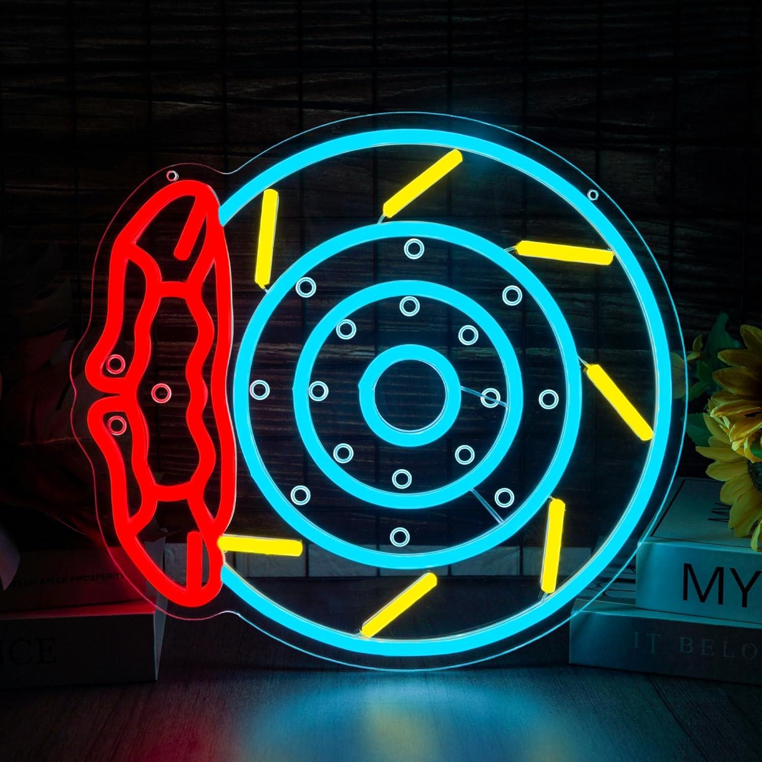Неоновая LED-вывеска «Тормозны – обзор и цена Garage Lighting Decor